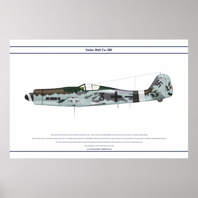 Fw-190 D-9 JG26 2 Poster (Front)