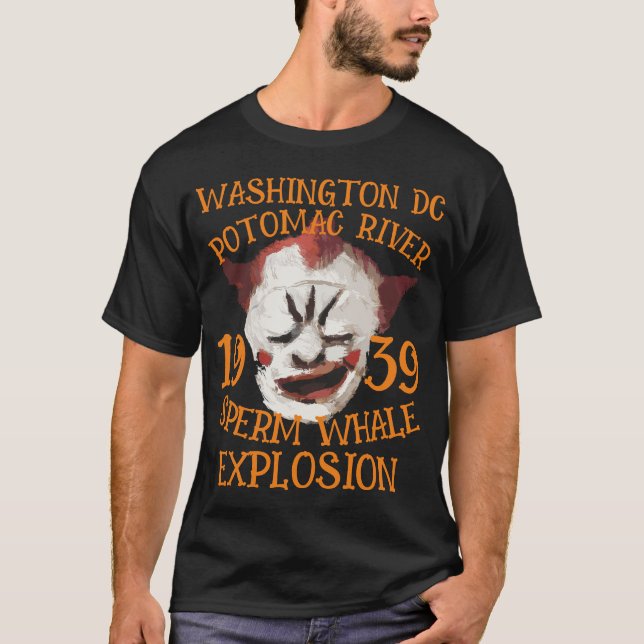 FW HG SG Whale Explosion WASHINGTON POTOMAC RIVER T-Shirt (Front)