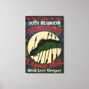 FW HG SL Survivor WLHS 50TH REUNION CLASS 1975 Canvas Print