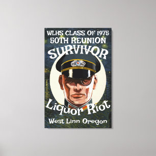 FW HG SL Survivor WLHS 50TH REUNION CLASS 1975 Canvas Print