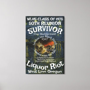FW HG SL Survivor WLHS 50TH REUNION CLASS 1975 Canvas Print
