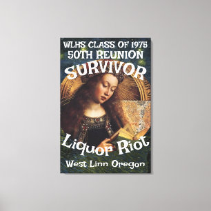 FW HG SL Survivor WLHS 50TH REUNION CLASS 1975 Canvas Print