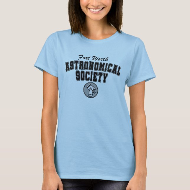 FWAS Collegiate Black on Woman's T-Shirt (Front)