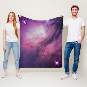 FWAS Nebula Medium Fleece Blanket