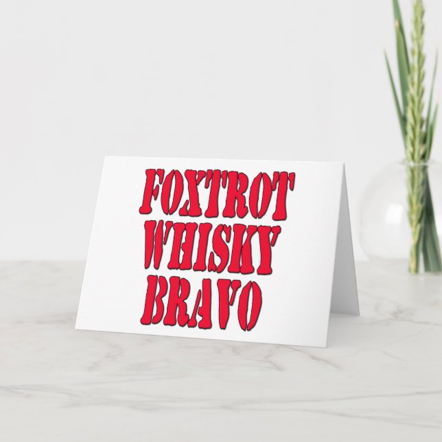 FWB Friends With Benefits Card (Front)