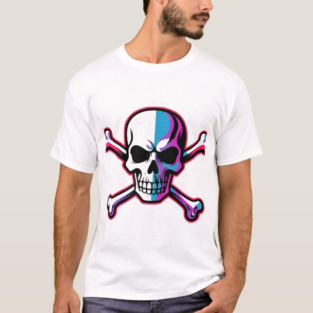 Fweashion Skull & Crossbones Rock Band Logo Tee (Front)