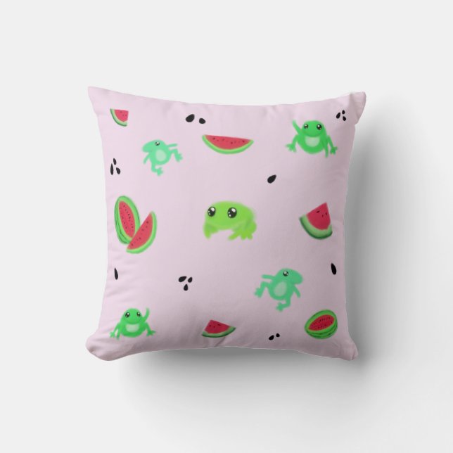 Fwoggermelon Cushion (Front)