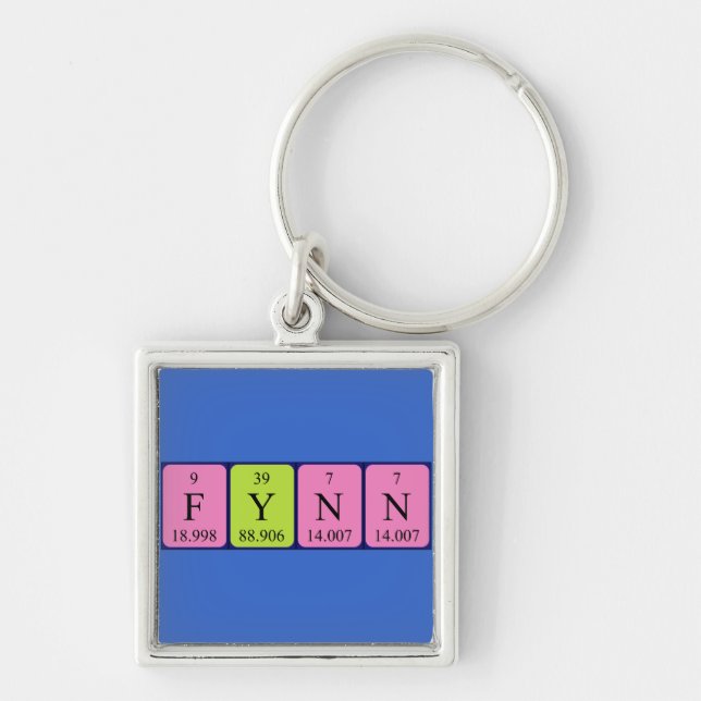 Fynn periodic table name keyring (Front)