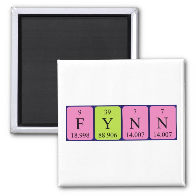 Fynn periodic table name magnet (Front)