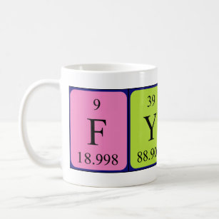 Fynn periodic table name mug