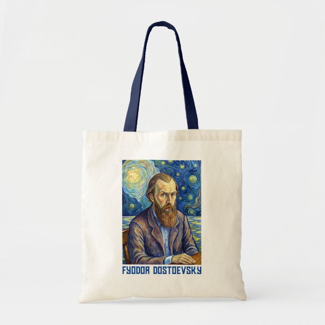 Fyodor Dostoevsky - Geometric elegant style Tote Bag (Front)
