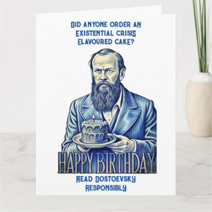 Fyodor Dostoevsky - Happy Birthday  Card