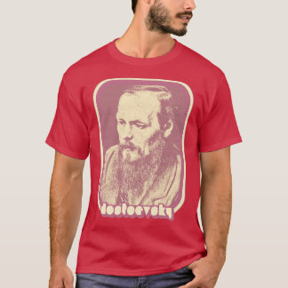 Fyodor Dostoevsky Retro Aesthetic Fan Art T-Shirt