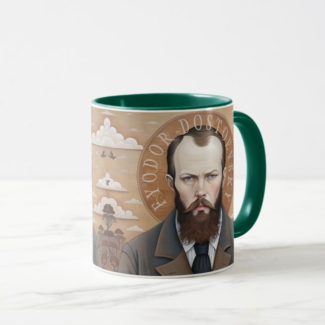 Fyodor Dostoevsky, Saint Dostoyevsky portrait  Mug (Front Right)