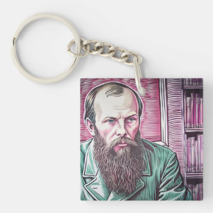 Fyodor Dostoyevsky existential quote  Key Ring