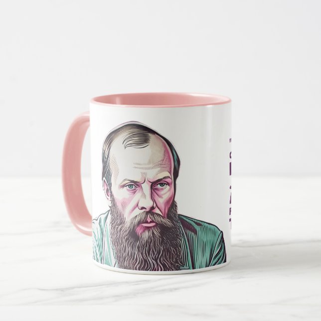 Fyodor Dostoyevsky quote existential crisis Mug (Front Left)