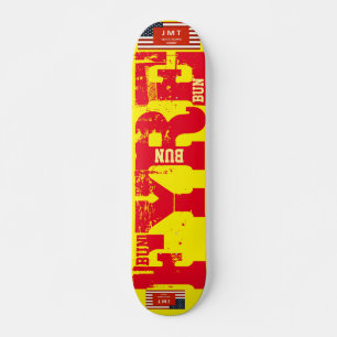 FYRE BUN ! JMT Skateboard, 7¾" Deck Skateboard