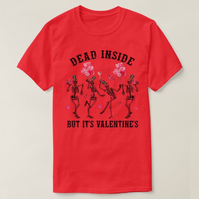 G1r7 Skeleton Dancing Matching Couple Happy Valent T-Shirt (Design Front)