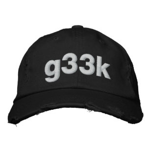 g33k embroidered hat
