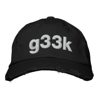 g33k embroidered hat