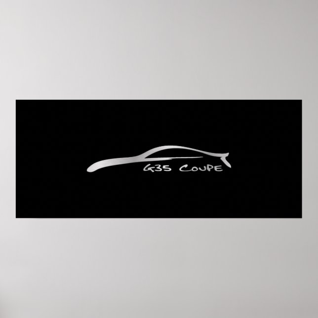 G35 Brush Stroke - Silver Poster (Front)