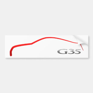 G35 Outline Bumper Sticker