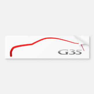 G35 Outline Bumper Sticker