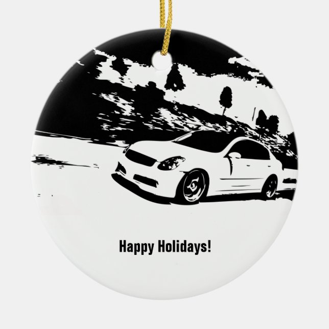 G35 Sedan Christmas Ornament (Front)