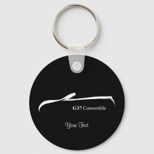 G37 Convertibl Black Brush Stroke (black) Key Ring