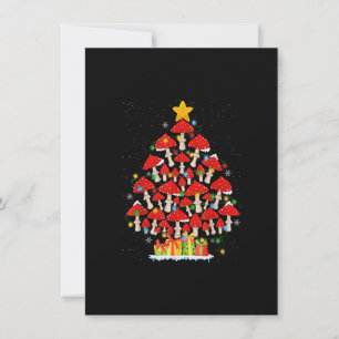 G4Yw Mushroom Christmas Tree Pajama Merry Xmas Pla Invitation
