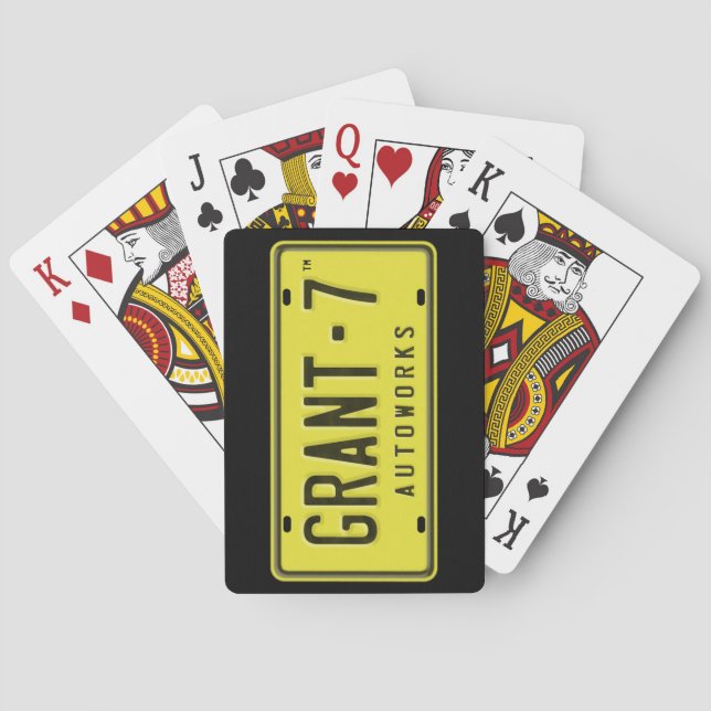 G7 Logo Playing Cards - Black (Back)