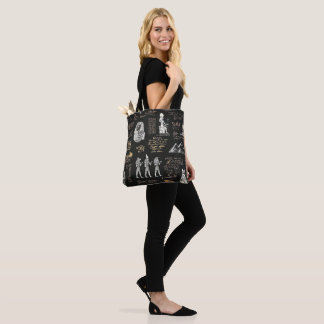 G90LADIES Hieroglyphs in gold water Tote Bag