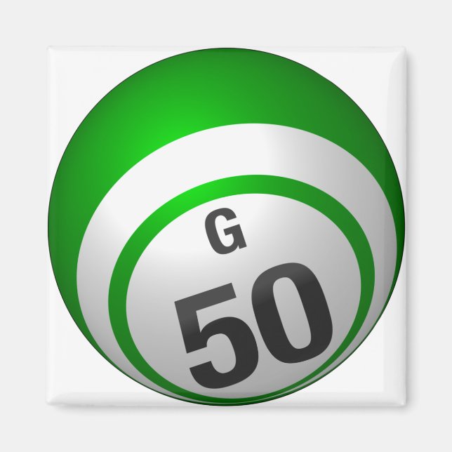 G 50 bingo ball magnet (Front)