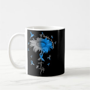 G And Blue Ribbon Daisy Faith T1d Diabetes Coffee Mug