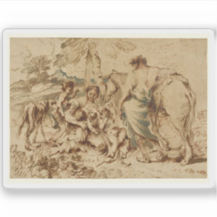 G. B. Castiglione - A Family in a Desert Landscape