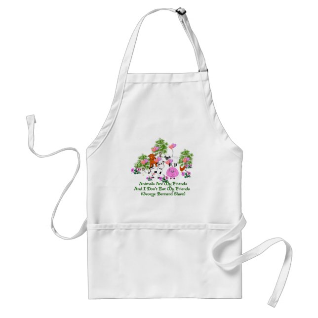 G. B. Shaw Vegetarian Quote Standard Apron (Front)