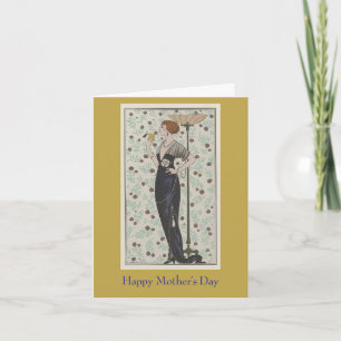 G. Barbier French Fashion Illustration Card