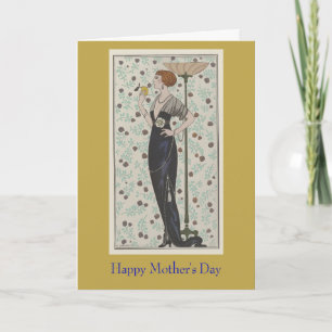 G Barbier French Illustration Mother's Day Card