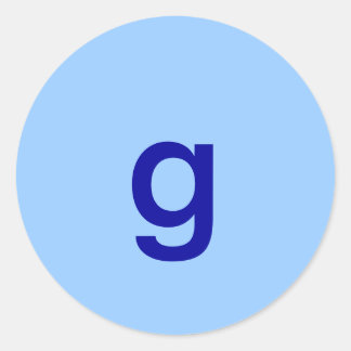 g classic round sticker
