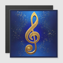 G-Clef Magnetic Greeting Card