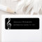 G-clef Music Notation Black Return Address