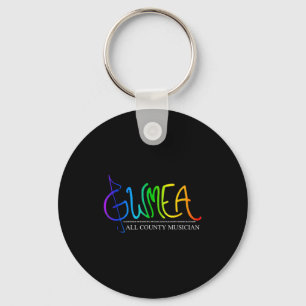 G Clef Rainbow Key Ring