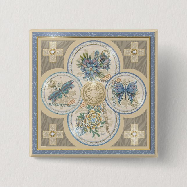 G Creation Office 15 Cm Square Badge (Front)