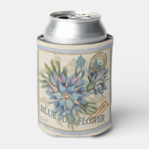 G Creation Office blue flower Can Cooler