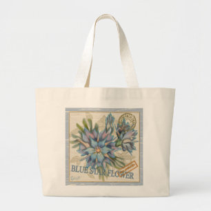 G creation Office blue flower Large Tote Bag