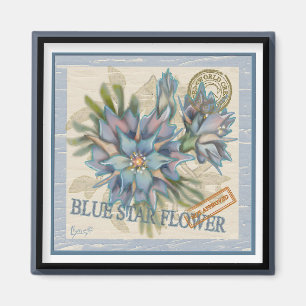 G Creation Office blue flower Magnet