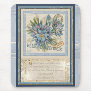 G Creation Office blue flower Mouse Mat