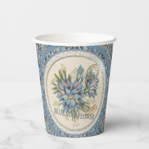 G Creation Office blue flower Paper Cups