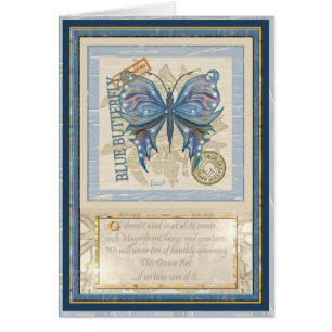 G Creation Office butterfly birthday card