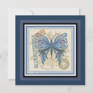 G Creation Office butterfly blank card